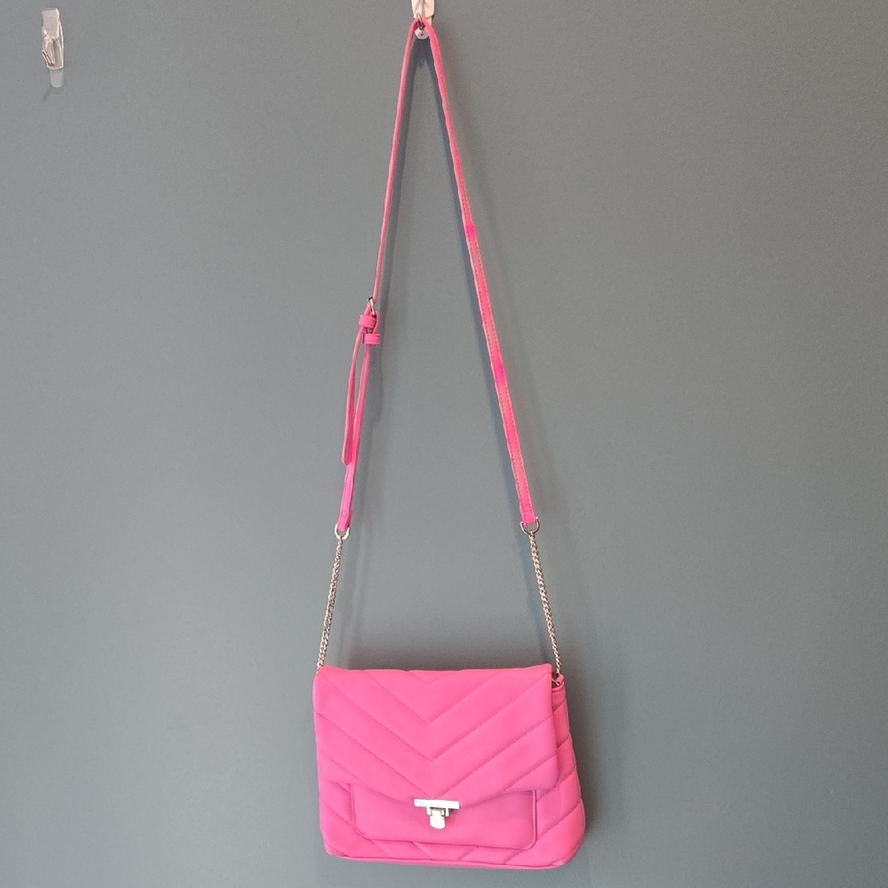 a new day Target Pink Puffed Chevron Crossbody Bag